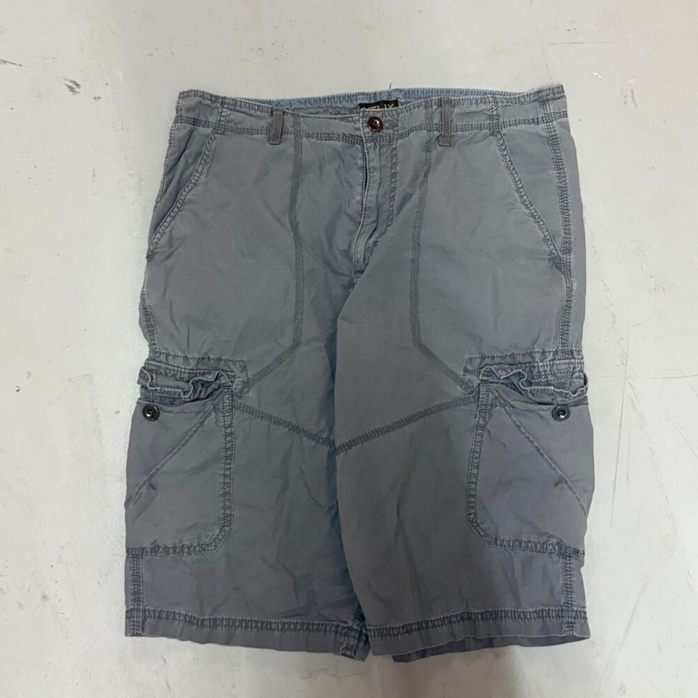 Double-helix Men's Grey and Blue Shorts